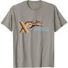 image:imageStar Wars Racing XWing Colorful Retro Big Chest Text Logo TShirtSlate Grey