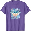 image:imageThe Mandalorian  Grogu  Pastel Flowers TShirtPurple Heather