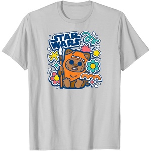 image:imageEwok  Spring Stickers TShirtSilver Grey