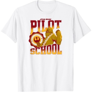 image:imageStar Wars  Chewbacca Wookie Pilot School TShirtWhite