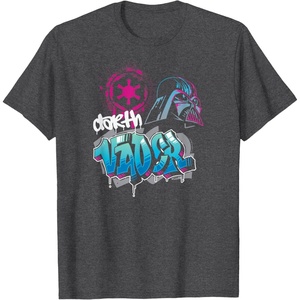 image:imageStar Wars  Darth Vader  Graffiti TShirtDark Heather Grey