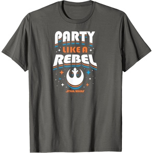 image:imageStar Wars  Party Like A Rebel TShirtAsphalt Grey