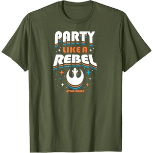 image:imageStar Wars  Party Like A Rebel TShirtOlive Green