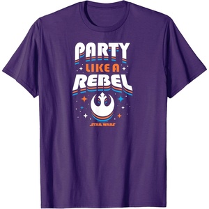 image:imageStar Wars  Party Like A Rebel TShirtPurple