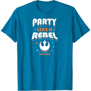 image:imageStar Wars  Party Like A Rebel TShirtSapphire Blue