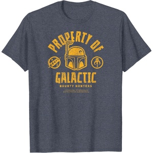 image:imageStar Wars  Property Of Galactic Bounty Hunters TShirtHeather Blue
