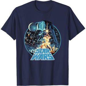 image:imageStar Wars A New Hope 1977 Luke amp Leia Jedi Heroes TShirtNavy Blue