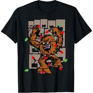 image:imageStar Wars A New Hope Chewbacca Christmas Lights Wookiee TShirtBlack