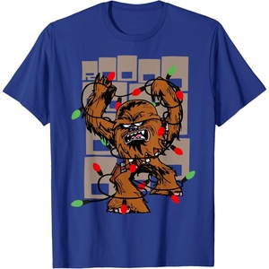 image:imageStar Wars A New Hope Chewbacca Christmas Lights Wookiee TShirtRoyal Blue