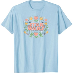 image:imageStar Wars Floral Logo TShirtBaby Blue