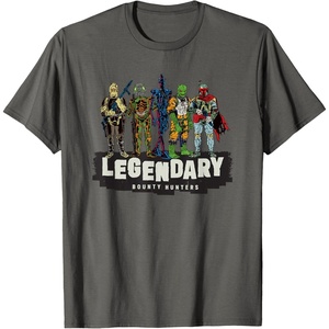 image:imageStar Wars Legendary Bounty Hunters Boba Fett IG88 Bossk TShirtAsphalt Grey