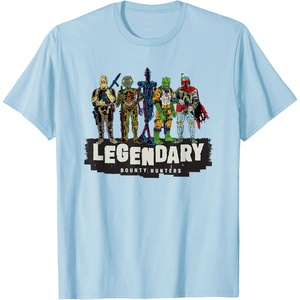 image:imageStar Wars Legendary Bounty Hunters Boba Fett IG88 Bossk TShirtBaby Blue
