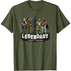image:imageStar Wars Legendary Bounty Hunters Boba Fett IG88 Bossk TShirtOlive Green