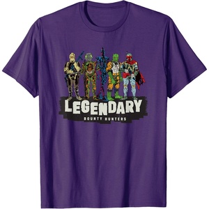 image:imageStar Wars Legendary Bounty Hunters Boba Fett IG88 Bossk TShirtPurple
