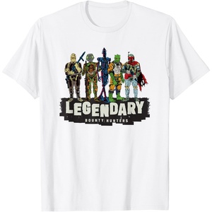 image:imageStar Wars Legendary Bounty Hunters Boba Fett IG88 Bossk TShirtWhite