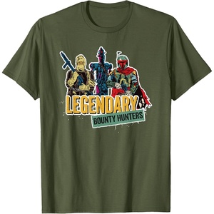 image:imageStar Wars Legendary Bounty Hunters Boba Fett IG88 Dengar TShirtOlive Green