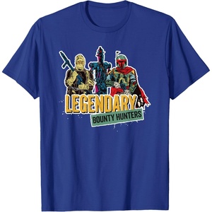image:imageStar Wars Legendary Bounty Hunters Boba Fett IG88 Dengar TShirtRoyal Blue