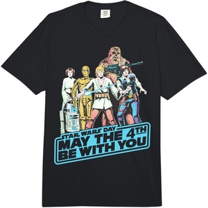 image:imageStar Wars May The Fourth Group Shot Retro Poster Comfort Colors Adult Heavyweight TshirtBlack