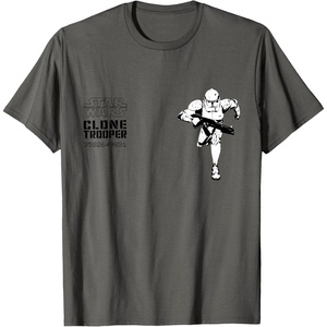image:imageStar Wars Revenge Of The Sith Distressed Clone Trooper TShirtAsphalt Grey