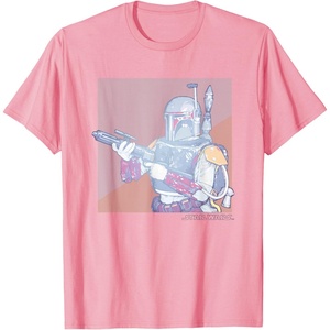 image:imageStar Wars The Empire Strikes Back Retro Pastel Boba Fett TShirtPink