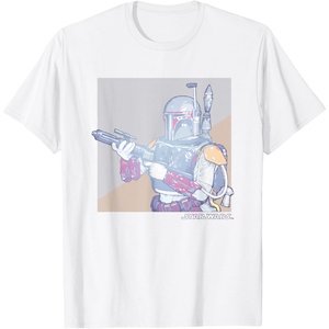 image:imageStar Wars The Empire Strikes Back Retro Pastel Boba Fett TShirtWhite