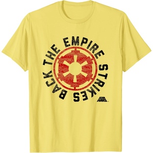 image:imageStar Wars The Empire Strikes Back Round Badge TShirtLemon Yellow