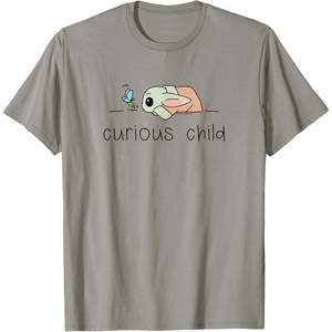 image:imageThe Mandalorian  Grogu  Curious Child TShirtSlate Grey