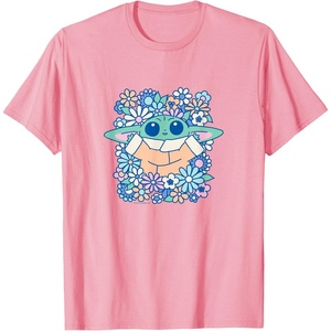 image:imageThe Mandalorian  Grogu  Pastel Flowers TShirtPink