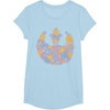 image:imageRebel Flower Logo TShirtBaby Blue
