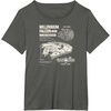 image:imageStar Wars  Millennium Falcon Schematic TShirtAsphalt Grey