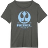 image:imageStar Wars  Rebel Fleet Flight Patch TShirtAsphalt Grey