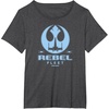 image:imageStar Wars  Rebel Fleet Flight Patch TShirtDark Heather Grey