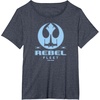image:imageStar Wars  Rebel Fleet Flight Patch TShirtHeather Blue