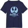 image:imageStar Wars  Rebel Fleet Flight Patch TShirtNavy Blue