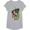 image:imageStar Wars A New Hope Chewbacca And Princess Leia Christmas TShirtHeather Grey