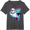image:imageStar Wars Classic 1980s Retro Pop Stormtrooper TShirtDark Heather Grey