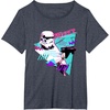 image:imageStar Wars Classic 1980s Retro Pop Stormtrooper TShirtHeather Blue