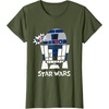 image:imageStar Wars Classic R2D2 Beep Droid Chibi TShirtOlive Green