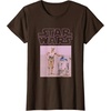 image:imageStar Wars Distressed Neon Pink C3PO amp R2D2 Panel TShirtBrown