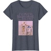 image:imageStar Wars Distressed Neon Pink C3PO amp R2D2 Panel TShirtHeather Blue
