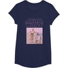 image:imageStar Wars Distressed Neon Pink C3PO amp R2D2 Panel TShirtNavy Blue