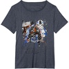 image:imageStar Wars Empires Dark Trooper Sketchy Profile TShirtHeather Blue