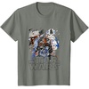 image:imageStar Wars Empires Dark Trooper Sketchy Profile TShirtOlive Heather