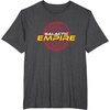 image:imageStar Wars Galactic Empire Iconic Death Star Big Chest Logo TShirtDark Heather Grey