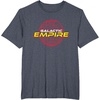 image:imageStar Wars Galactic Empire Iconic Death Star Big Chest Logo TShirtHeather Blue
