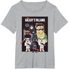 image:imageStar Wars Galaxys Villains Darth Vader Maul Grievous Jabba TShirtHeather Grey