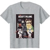 image:imageStar Wars Galaxys Villains Darth Vader Maul Grievous Jabba TShirtHeather Grey