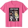 image:imageStar Wars Galaxys Villains Darth Vader Maul Grievous Jabba TShirtPink Heather