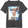image:imageStar Wars Hang In There Cute Ewok Hanging From Branch TShirtDark Heather Grey