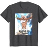 image:imageStar Wars Hang In There Cute Ewok Hanging From Branch TShirtDark Heather Grey
